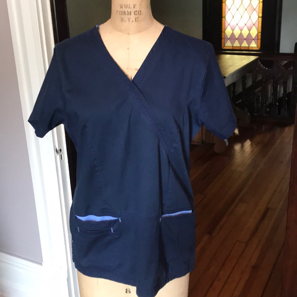 Bring It On Navy Scrub Top